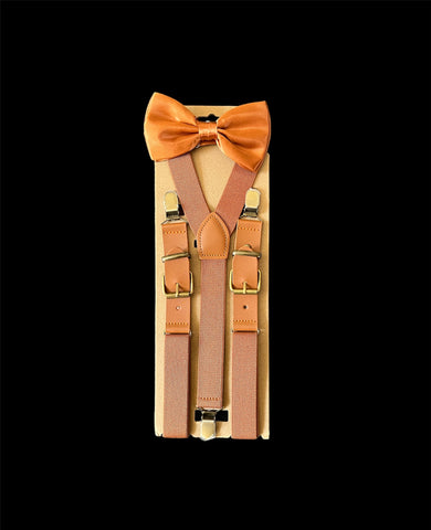 Hosenträger Set Beige