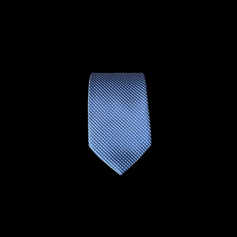 Seidenkrawatte Blau kariert